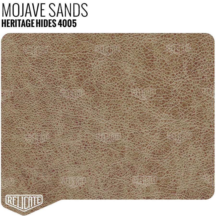 Heritage Hides - Mojave Sands Product / Full Hide - Relicate Leather Automotive Interior Upholstery