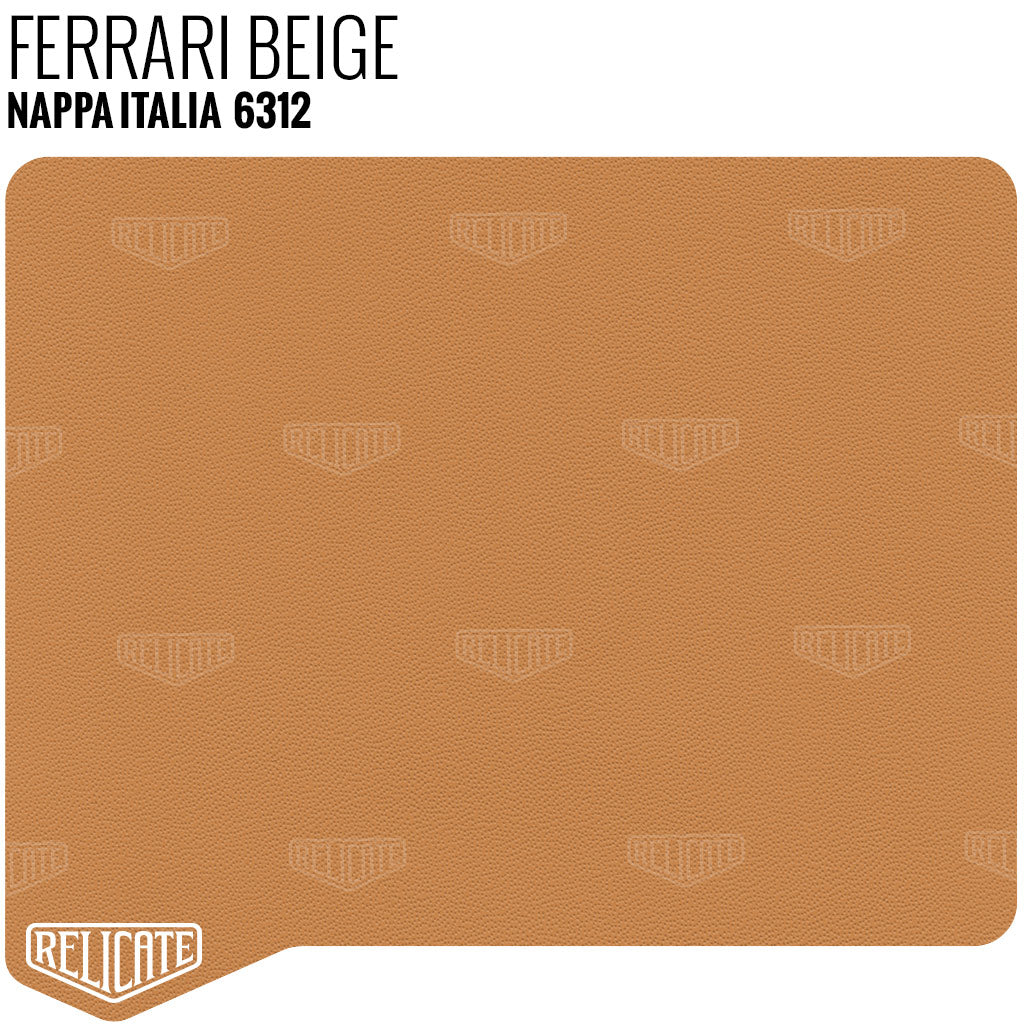 Nappa Italia Leather - Ferrari Beige - 6312 Full Hide - Relicate Leather Automotive Interior Upholstery