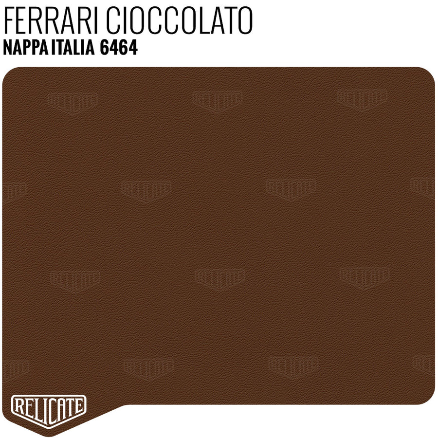 Ferrari Cioccolato (Chocolate) Leather Sample - Relicate Leather Automotive Interior Upholstery