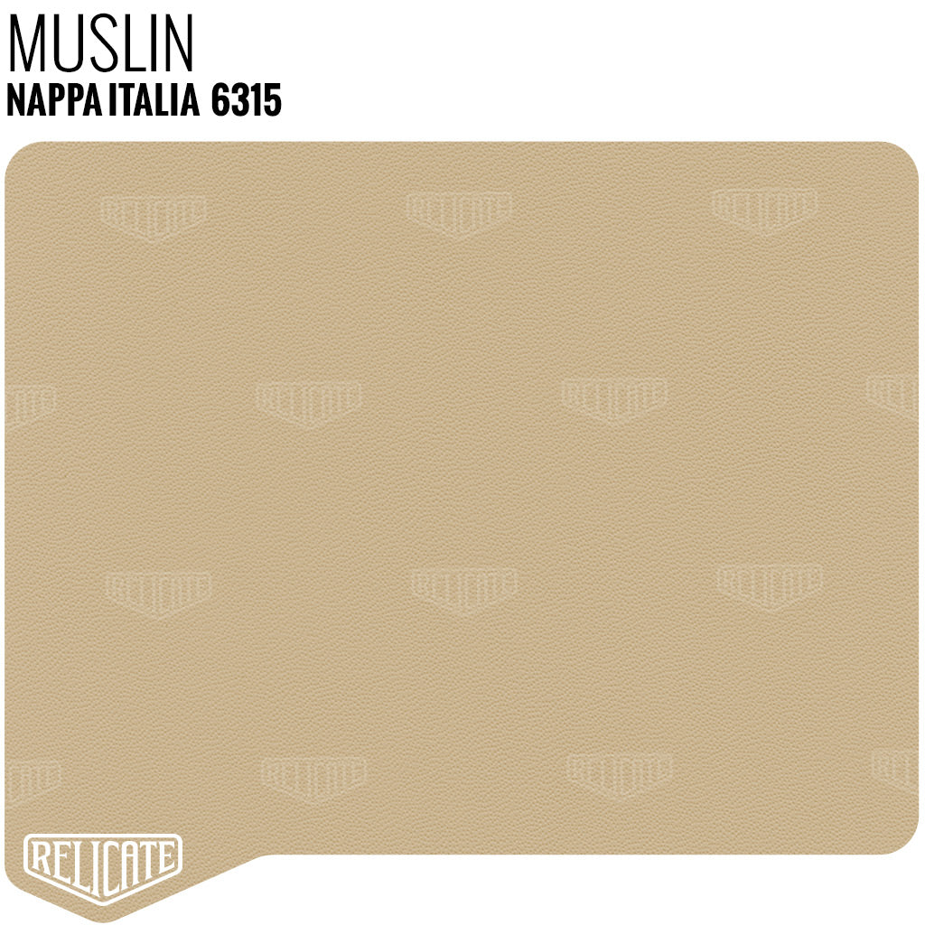 Nappa Italia Leather - Muslin - 6315 Full Hide - Relicate Leather Automotive Interior Upholstery