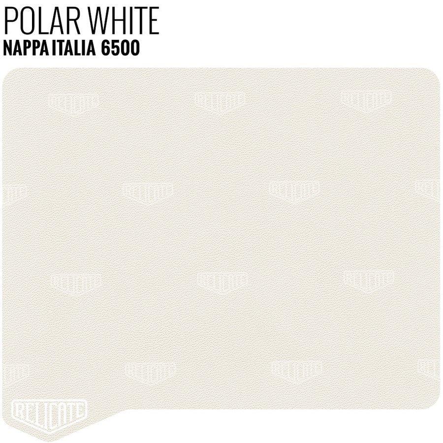 Polar White - 6500 Sample - Relicate Leather Automotive Interior Upholstery