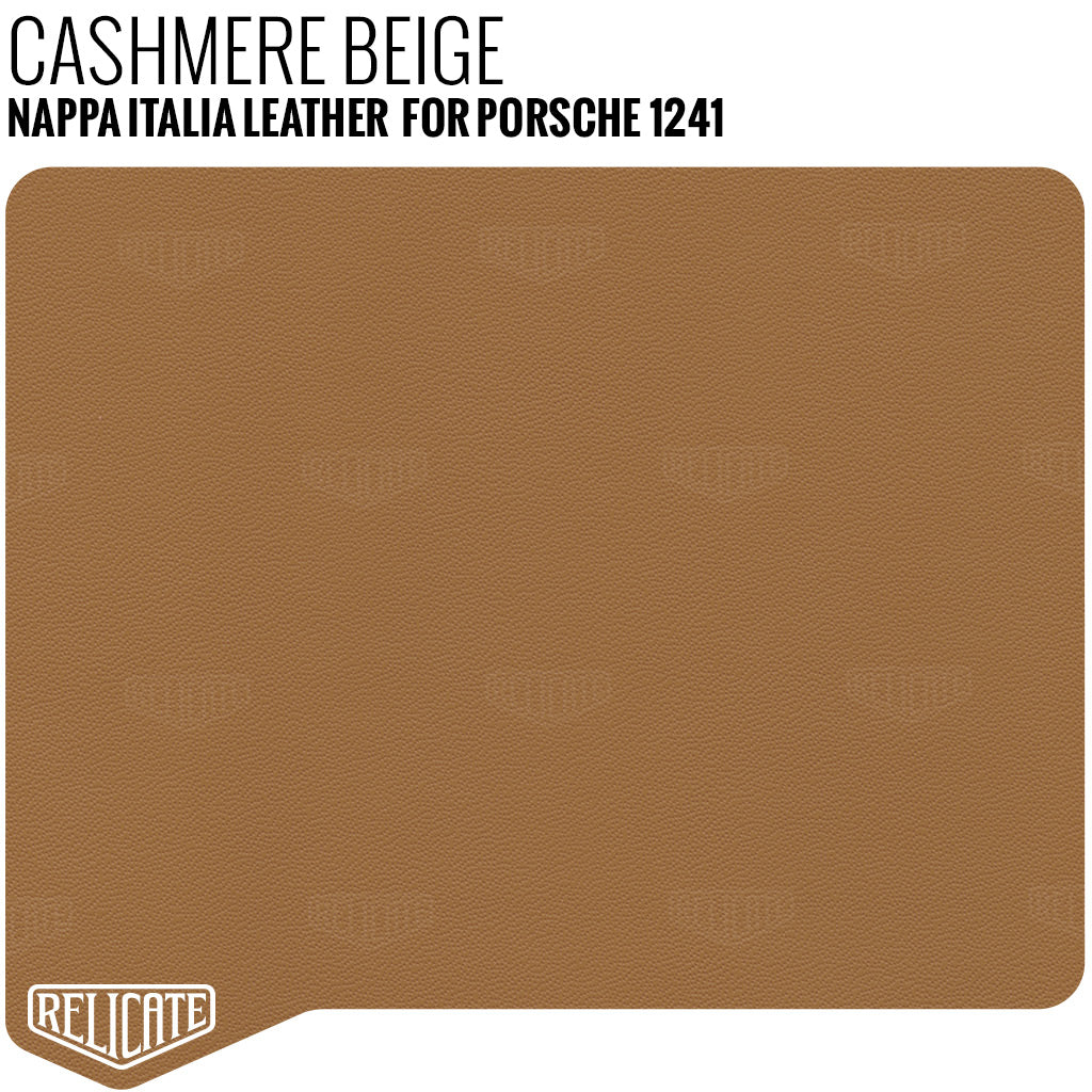 Nappa Italia Leather for Porsche - Cashmere Beige 1241 Full Hide - Relicate Leather Automotive Interior Upholstery