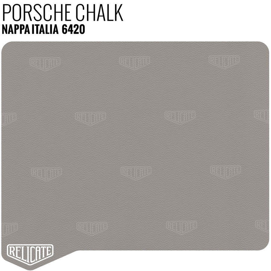 Porsche Chalk Leather Sample - Relicate Leather Automotive Interior Upholstery