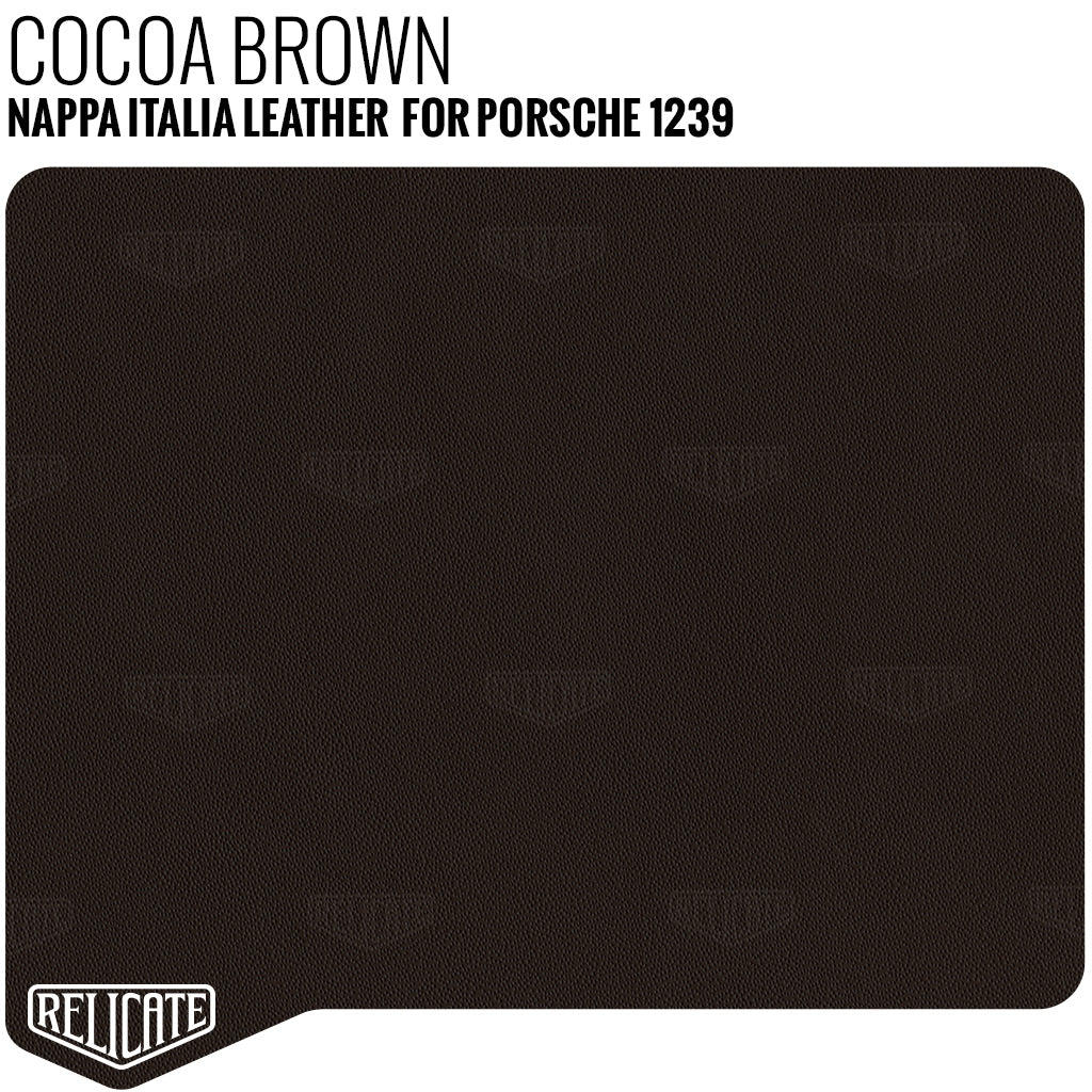 Nappa Italia Leather for Porsche - Cocoa Brown 1239