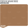 Porsche Mojave Beige Leather Sample - Relicate Leather Automotive Interior Upholstery