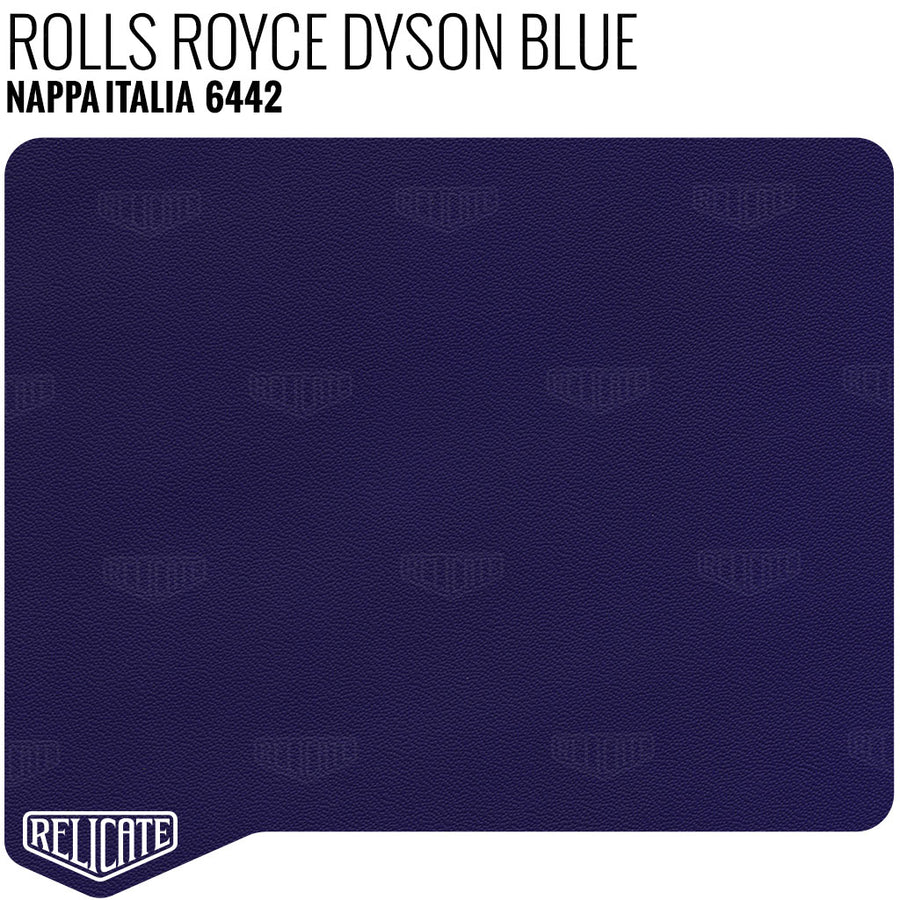 Rolls Royce Dyson Blue Leather Sample - Relicate Leather Automotive Interior Upholstery