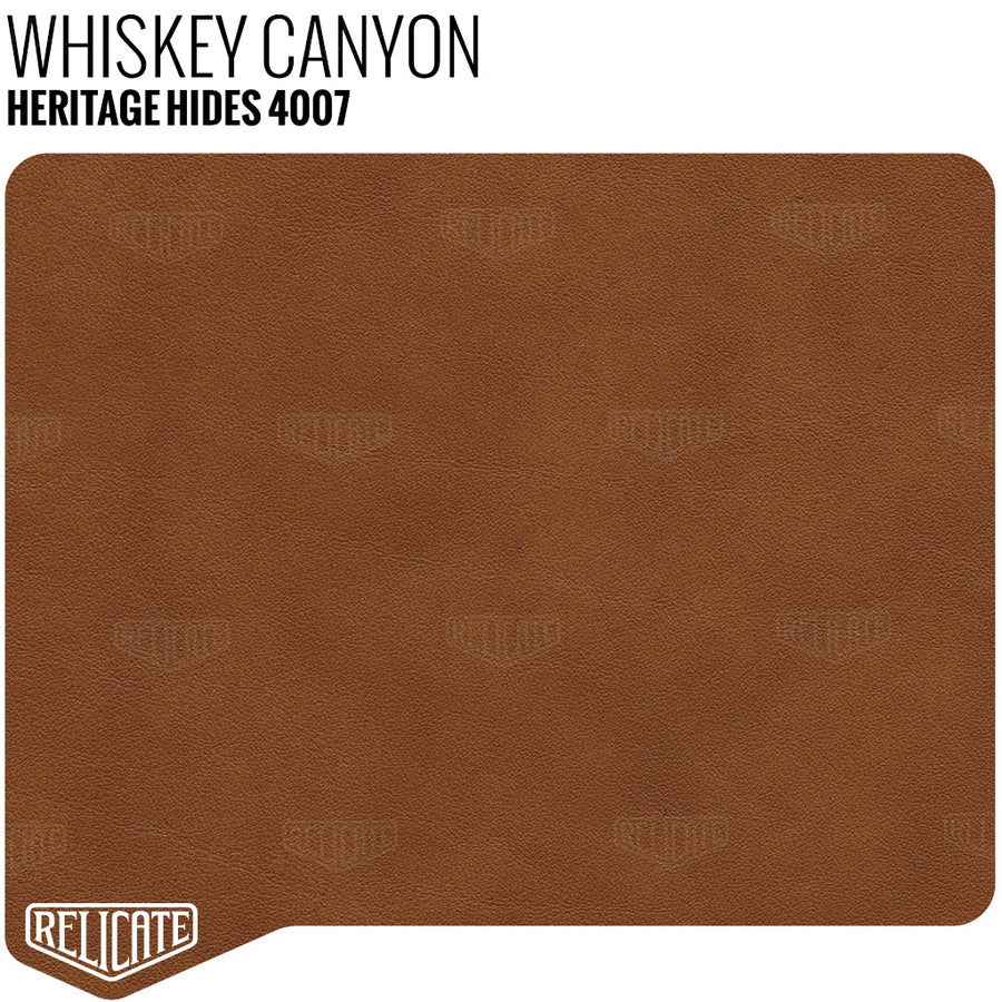 Heritage Hides - Whiskey Canyon Product / Full Hide - Relicate Leather Automotive Interior Upholstery