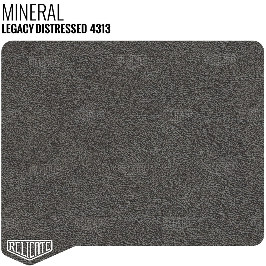 Relicate Legacy Distressed Leather for automotive interiors Grey Charcoal