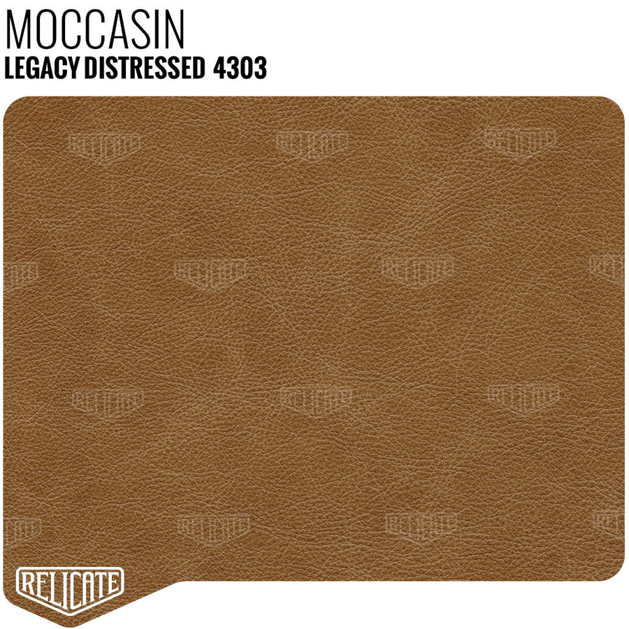 Legacy Distressed - Moccasin 4303 Sample - Relicate Leather Automotive Interior Upholstery