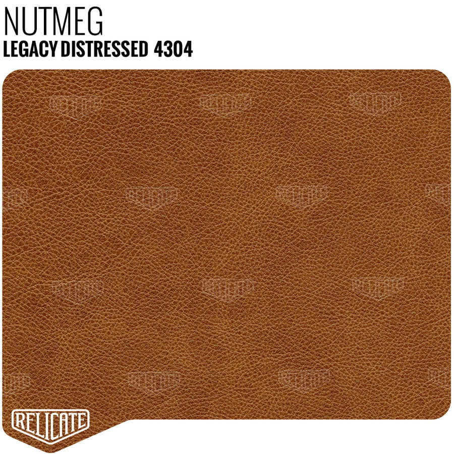 Legacy Distressed Leather - Nutmeg 4304 Sample - Relicate Leather Automotive Interior Upholstery