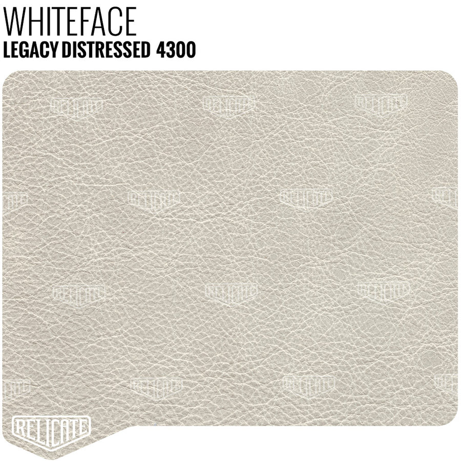 Relicate Legacy Distressed White automotive upholstery Leather