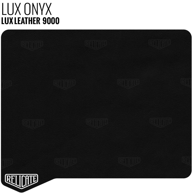 Lux Onyx Black Leather Panel