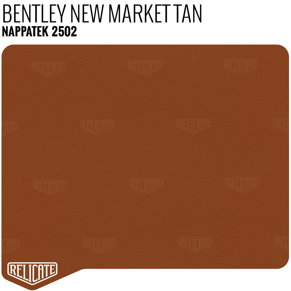 Nappatek Synthetic - 2502 Bentley New Market Tan YARDAGE - Relicate Leather Automotive Interior Upholstery