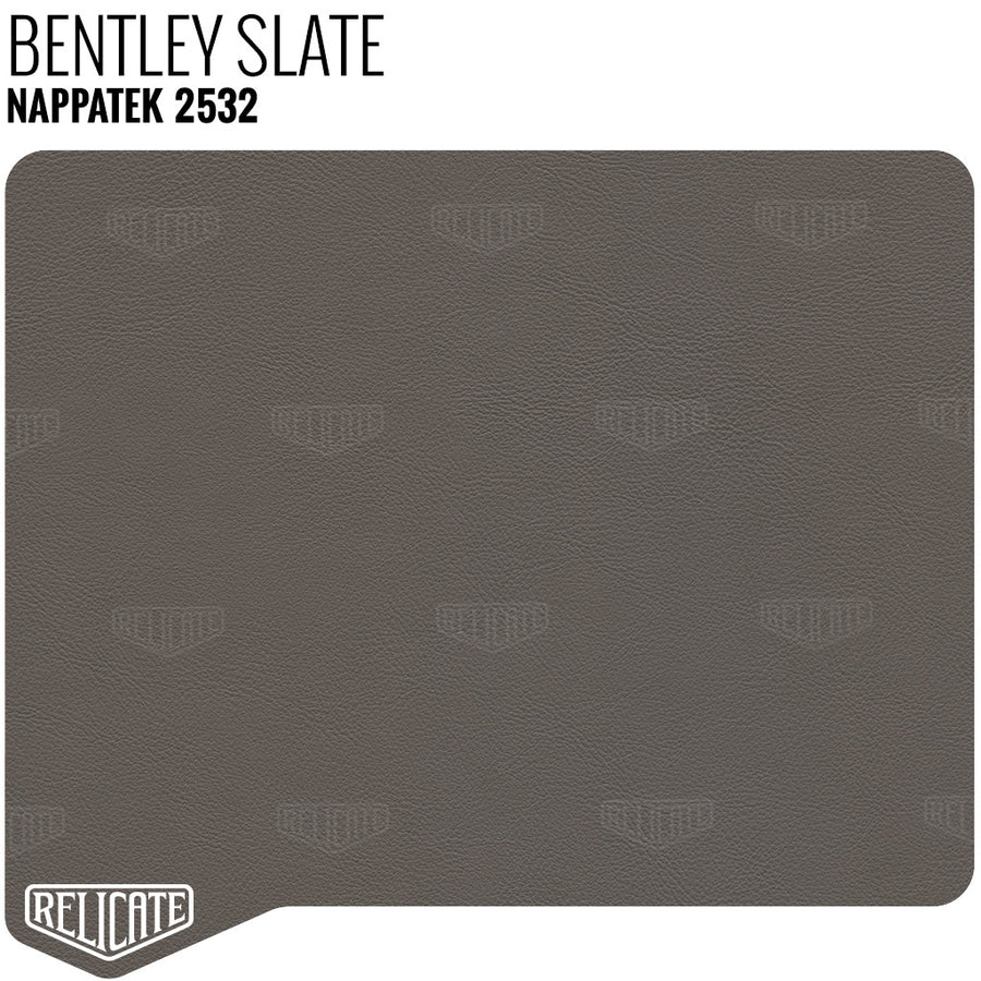 Nappatek Synthetic - 2532 Bentley Slate YARDAGE - Relicate Leather Automotive Interior Upholstery