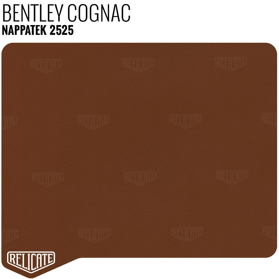 Nappatek Synthetic - 2525 Bentley Cognac YARDAGE - Relicate Leather Automotive Interior Upholstery