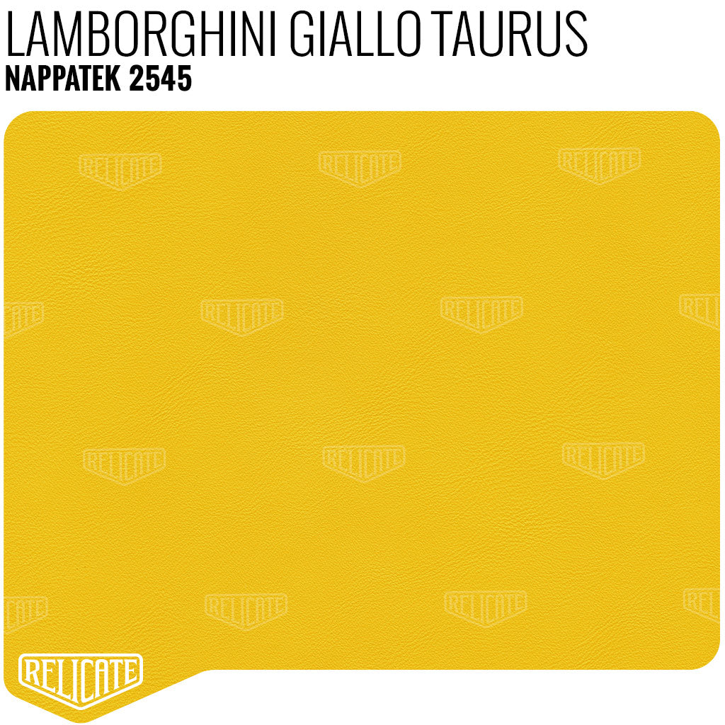 Nappatek Synthetic - 2545 Lamborghini Giallo Taurus YARDAGE - Relicate Leather Automotive Interior Upholstery