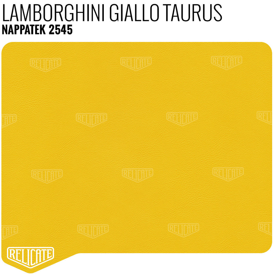 Nappatek Synthetic - 2545 Lamborghini Giallo Taurus YARDAGE - Relicate Leather Automotive Interior Upholstery