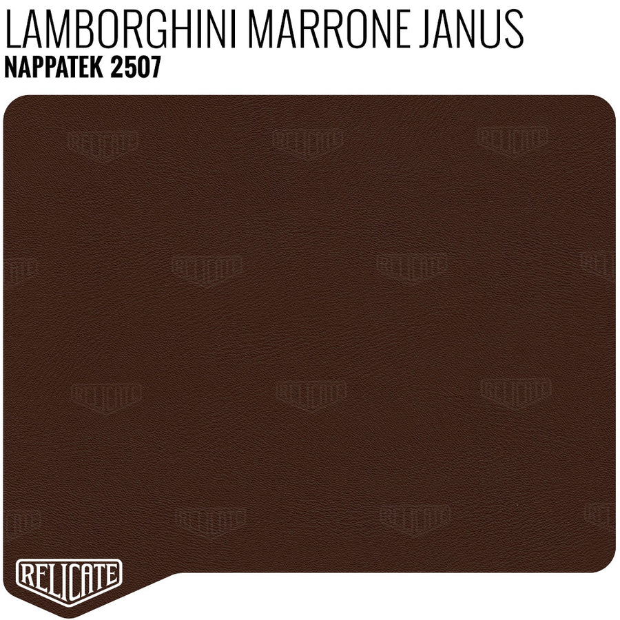 Nappatek Synthetic - 2507 Lamborghini Marrone Janus YARDAGE - Relicate Leather Automotive Interior Upholstery