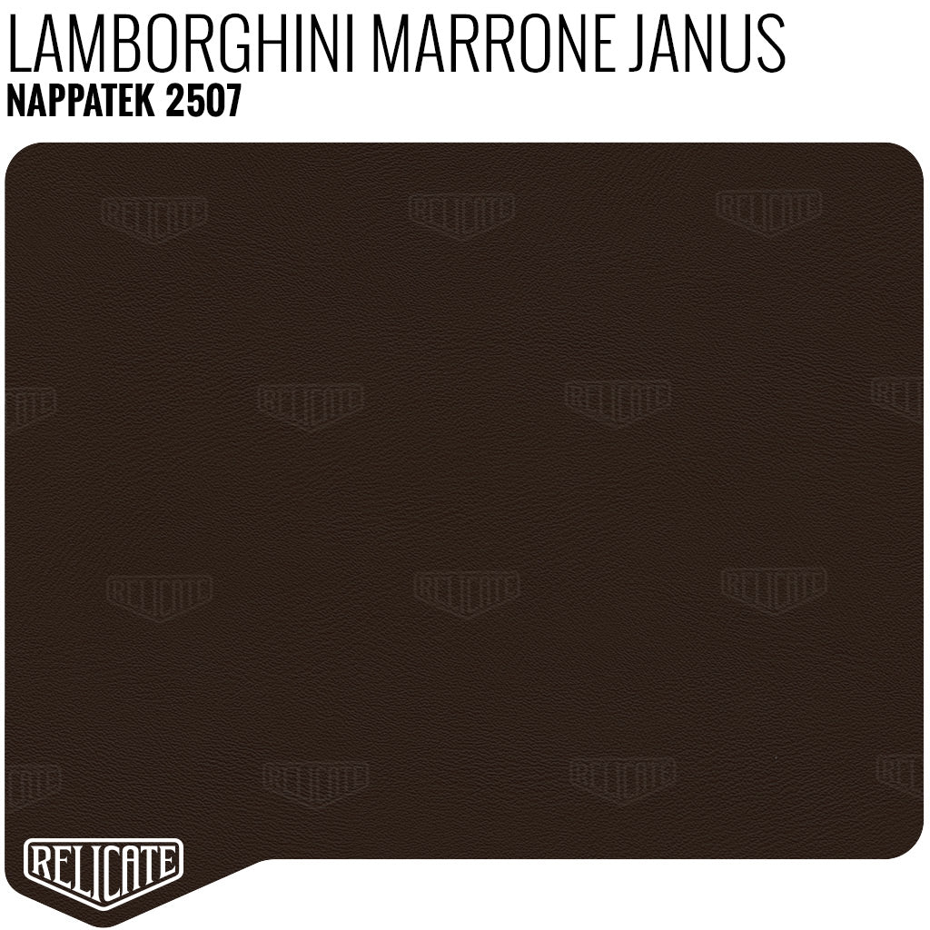 Nappatek Synthetic - 2507 Lamborghini Marrone Janus - Relicate Leather Automotive Interior Upholstery