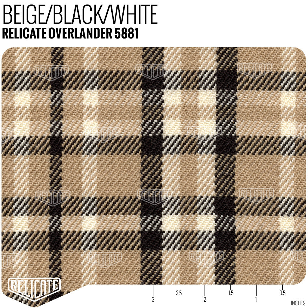 Relicate Overlander Seat Fabric - Beige Yardage - Relicate Leather Automotive Interior Upholstery
