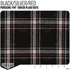 Plaid by the Linear Foot Porsche/VW - Black/Silver/Red 5875 - Linear Foot - Relicate Leather Automotive Interior Upholstery
