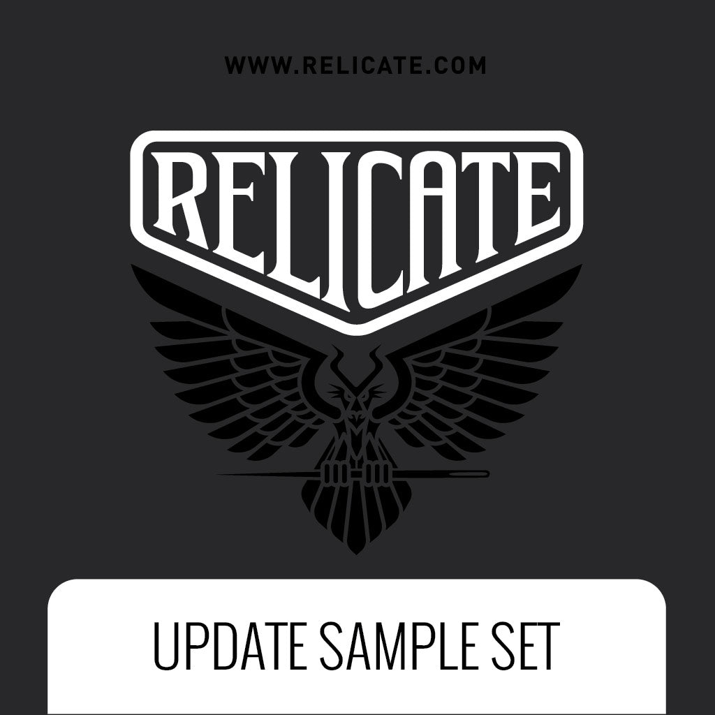 UPDATE SAMPLE SET - WHITE - Relicate Leather Automotive Interior Upholstery