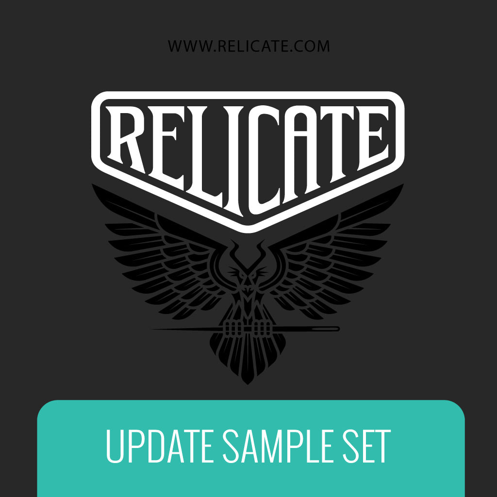 UPDATE SAMPLE SET - TEAL  - Relicate Leather Automotive Interior Upholstery