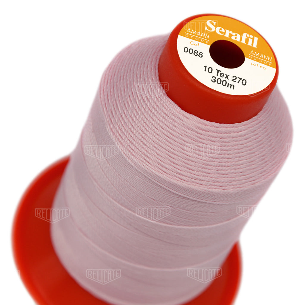 Pinks/Reds/Oranges Serafil Thread 10 (TEX 270) 0085 - Relicate Leather Automotive Interior Upholstery