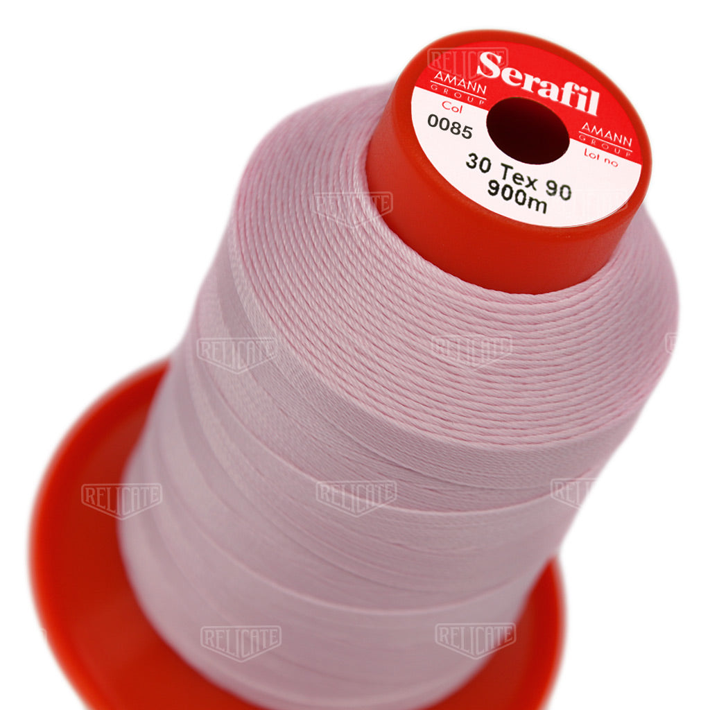 Pinks/Reds/Oranges Serafil Thread 30 (TEX 90) 0085 - Relicate Leather Automotive Interior Upholstery