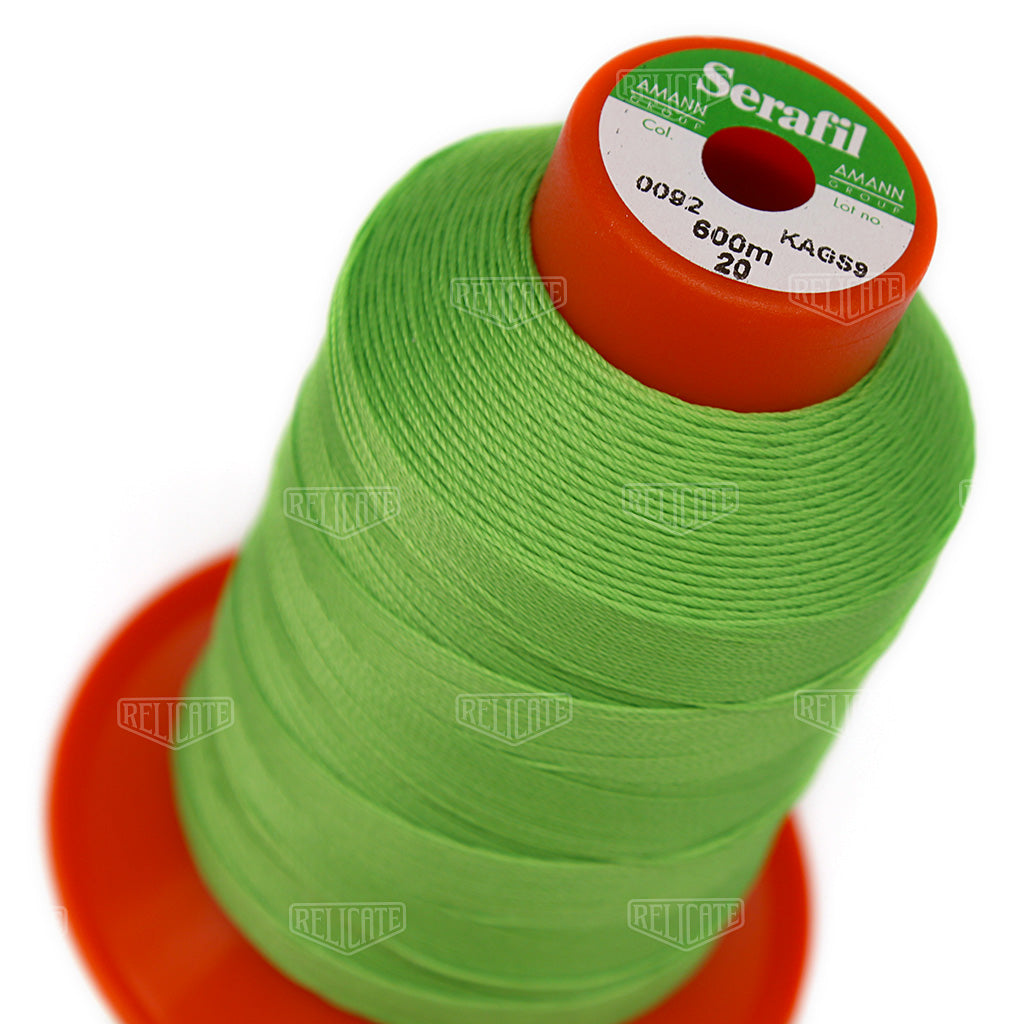 Yellows/Greens Serafil Thread 20 (TEX 135) 0092 - Relicate Leather Automotive Interior Upholstery
