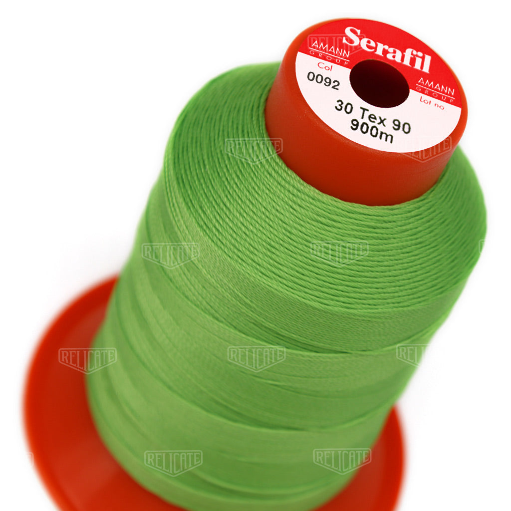 Yellows/Greens Serafil Thread 30 (TEX 90) 0092 - Relicate Leather Automotive Interior Upholstery