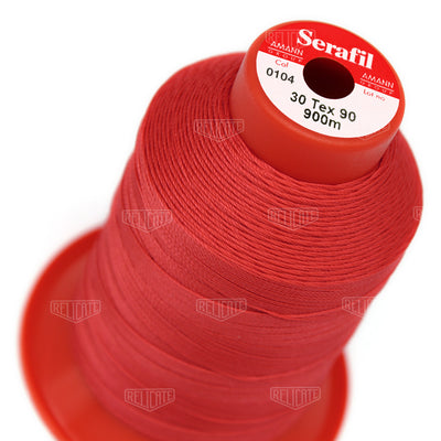 Pinks/Reds/Oranges Serafil Thread 30 (TEX 90) 0104 - Relicate Leather Automotive Interior Upholstery