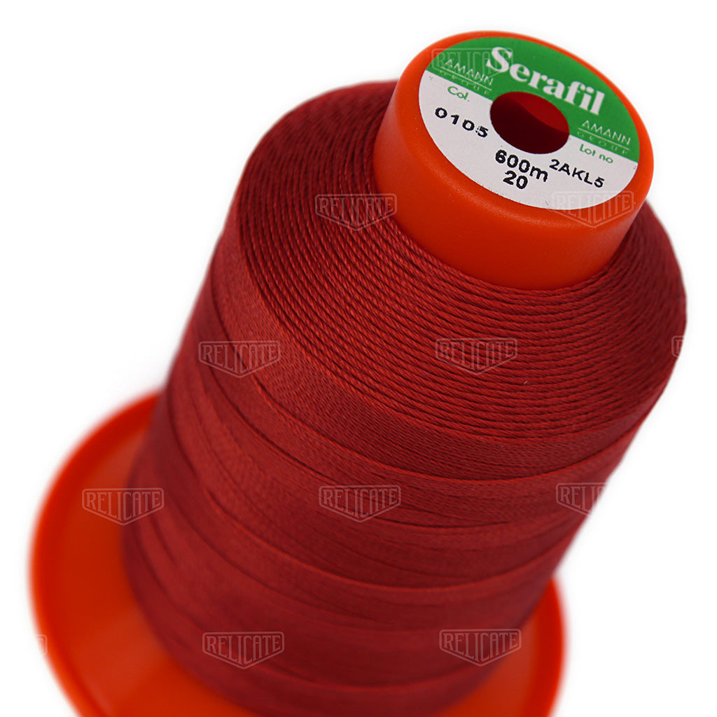 Pinks/Reds/Oranges Serafil Thread 20 (TEX 135) 0105 - Relicate Leather Automotive Interior Upholstery