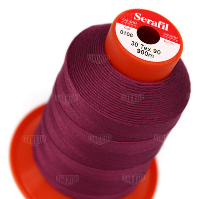 Pinks/Reds/Oranges Serafil Thread 30 (TEX 90) 0106 - Relicate Leather Automotive Interior Upholstery
