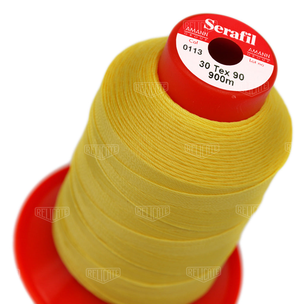 Yellows/Greens Serafil Thread 30 (TEX 90) 0113 - Relicate Leather Automotive Interior Upholstery