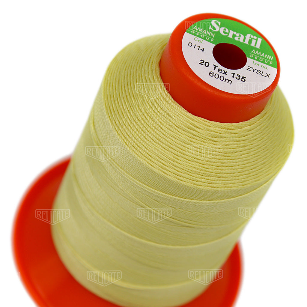 Yellows/Greens Serafil Thread 20 (TEX 135) 0114 - Relicate Leather Automotive Interior Upholstery