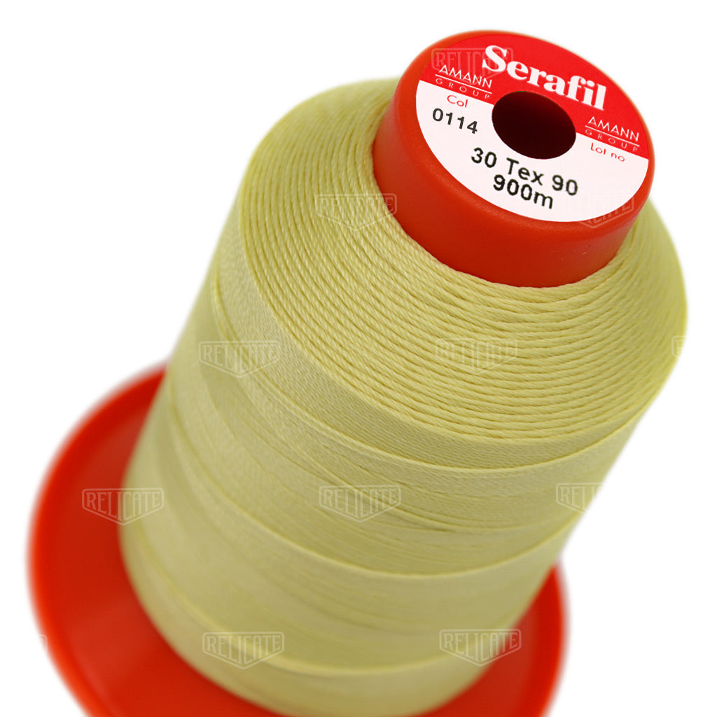 Yellows/Greens Serafil Thread 30 (TEX 90) 0114 - Relicate Leather Automotive Interior Upholstery