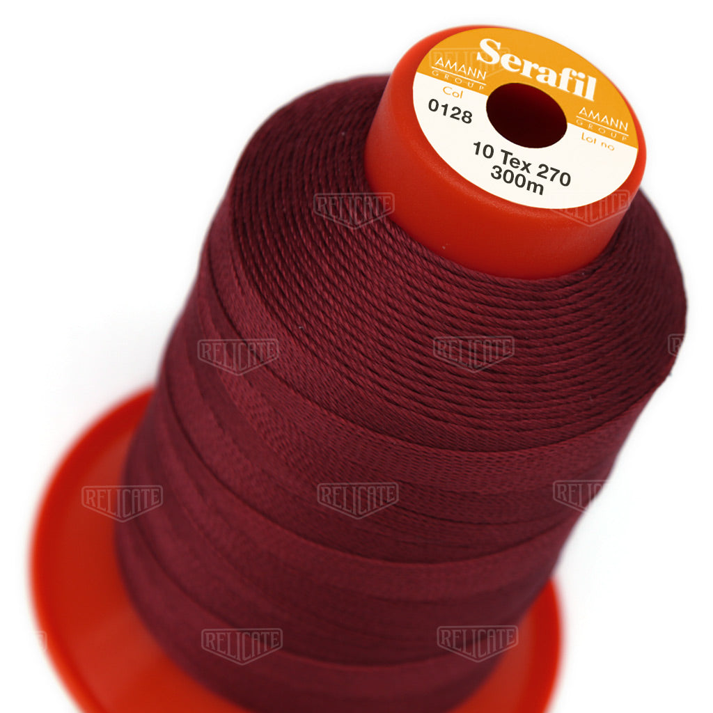 Pinks/Reds/Oranges Serafil Thread 10 (TEX 270) 0128 - Relicate Leather Automotive Interior Upholstery