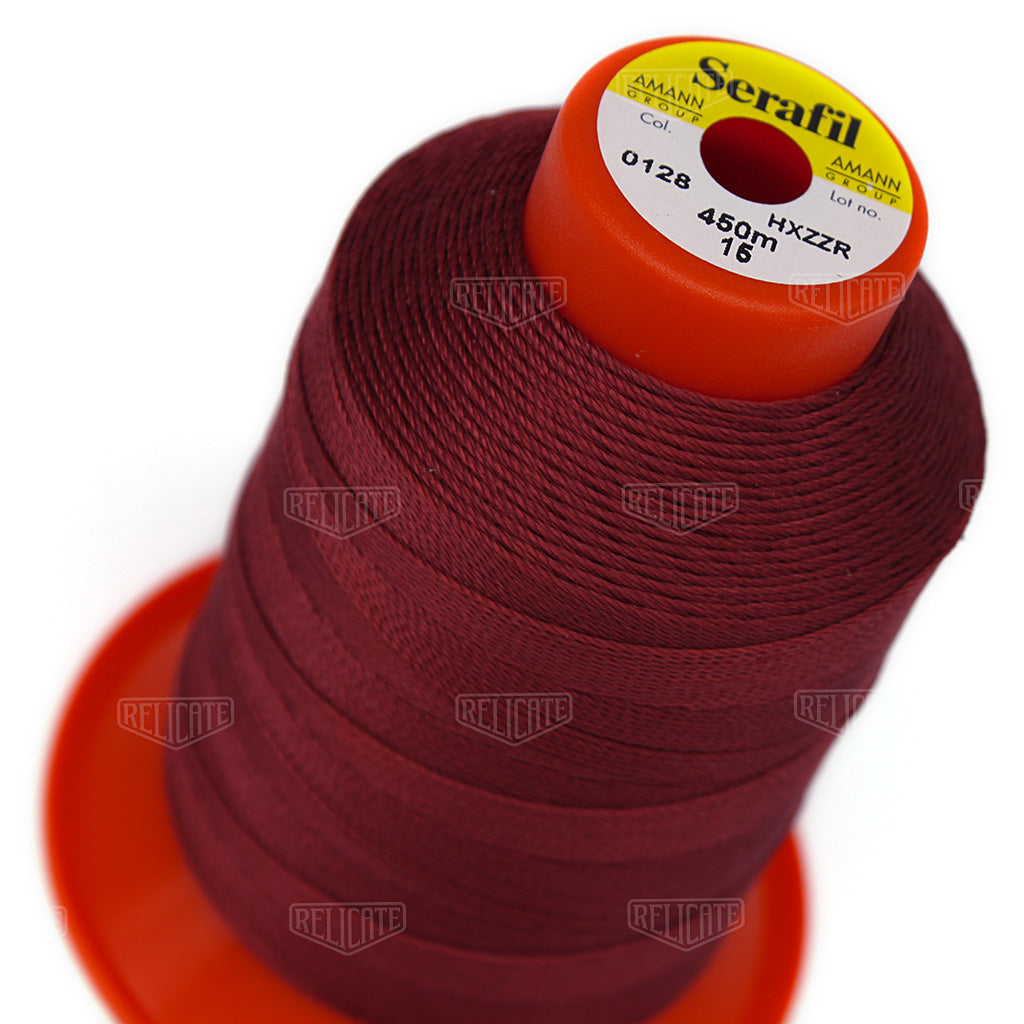 Pinks/Reds/Oranges Serafil Thread 15 (TEX 210) 0128 - Relicate Leather Automotive Interior Upholstery