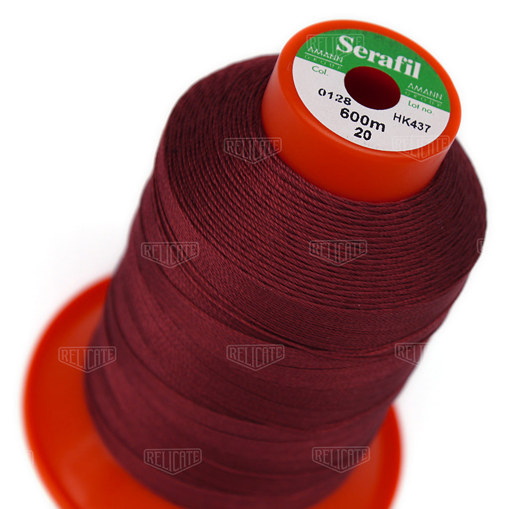 Pinks/Reds/Oranges Serafil Thread 20 (TEX 135) 0128 - Relicate Leather Automotive Interior Upholstery