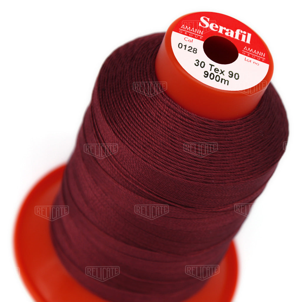Pinks/Reds/Oranges Serafil Thread 30 (TEX 90) 0128 - Relicate Leather Automotive Interior Upholstery