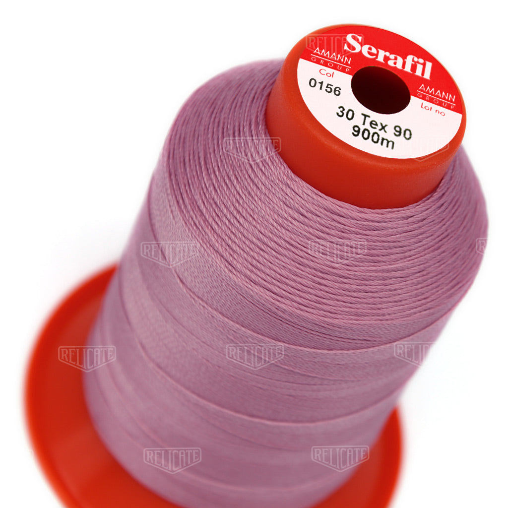 Pinks/Reds/Oranges Serafil Thread 30 (TEX 90) 0156 - Relicate Leather Automotive Interior Upholstery
