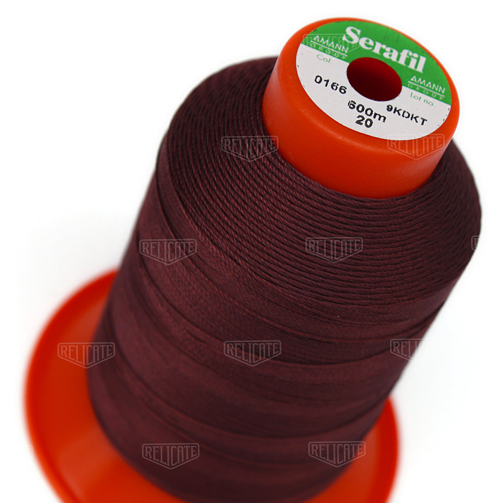 Pinks/Reds/Oranges Serafil Thread 20 (TEX 135) 0166 - Relicate Leather Automotive Interior Upholstery