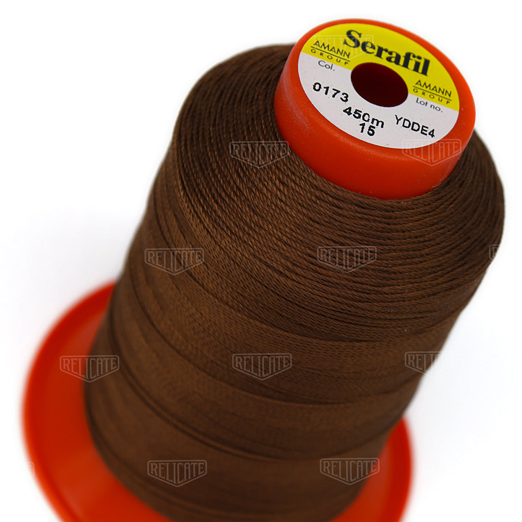Whites/Browns Serafil Thread 15 (TEX 210) 0173 - Relicate Leather Automotive Interior Upholstery