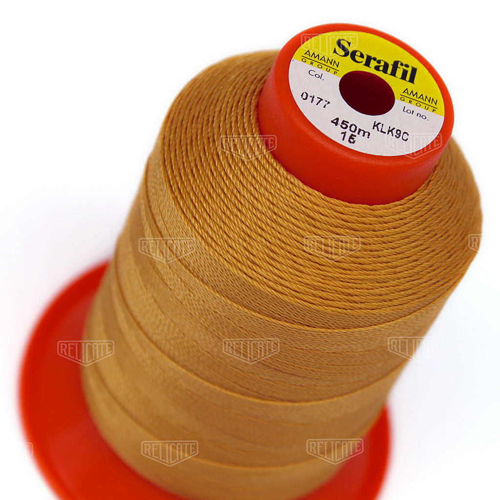 Whites/Browns Serafil Thread 15 (TEX 210) 0177 - Relicate Leather Automotive Interior Upholstery