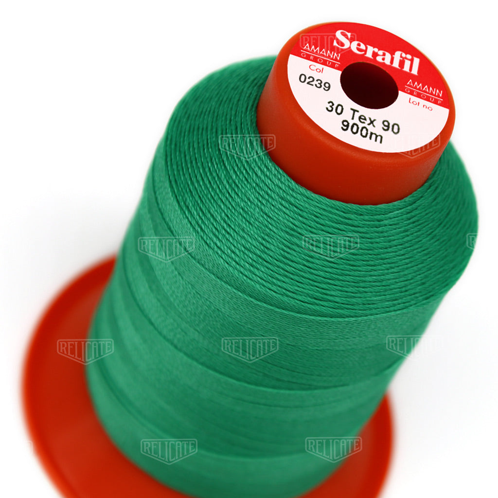Yellows/Greens Serafil Thread 30 (TEX 90) 0239 - Relicate Leather Automotive Interior Upholstery