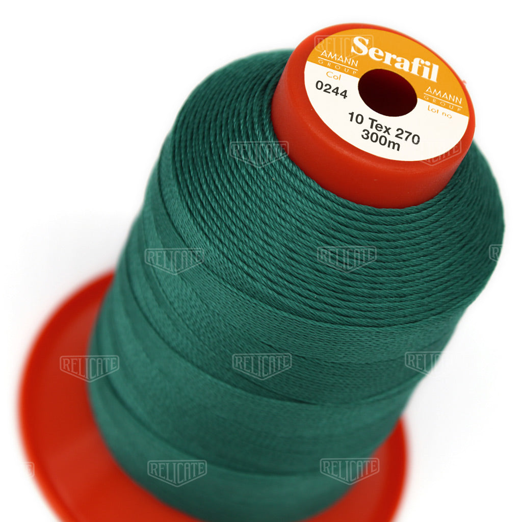 Yellows/Greens Serafil Thread 10 (TEX 270) 0244 - Relicate Leather Automotive Interior Upholstery