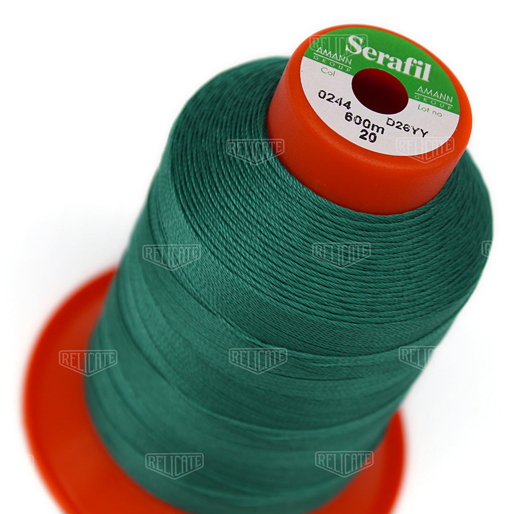 Yellows/Greens Serafil Thread 20 (TEX 135) 0244 - Relicate Leather Automotive Interior Upholstery