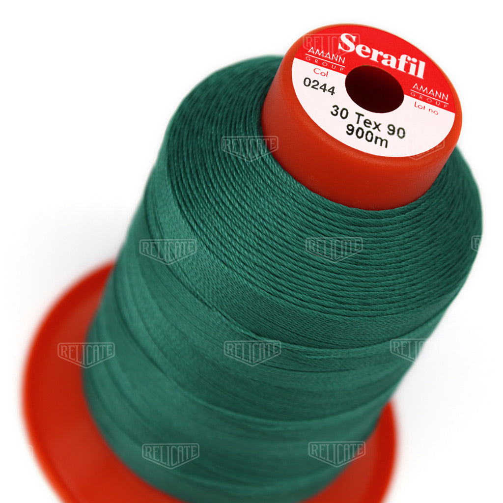Yellows/Greens Serafil Thread 30 (TEX 90) 0244 - Relicate Leather Automotive Interior Upholstery