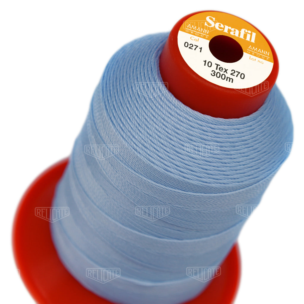 Blues/Purples Serafil Thread 10 (TEX 270)  - Relicate Leather Automotive Interior Upholstery
